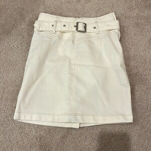 Free People Belted Fitted Skirt